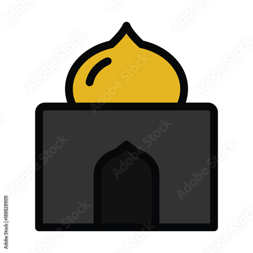 Modern Mosque Flat Icon Collection