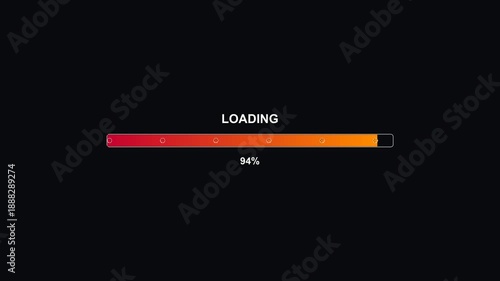 Wallpaper Mural Progress bar animation used by videographers or website designers for loading indicators and video editing tasks during production work Torontodigital.ca