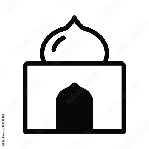 Modern Mosque Flat Icon Collection