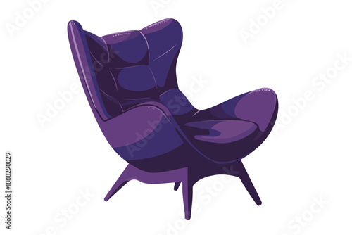 Armchair Chair isolated illustration
