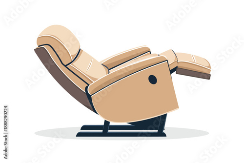 Recliner Chair isolated illustration