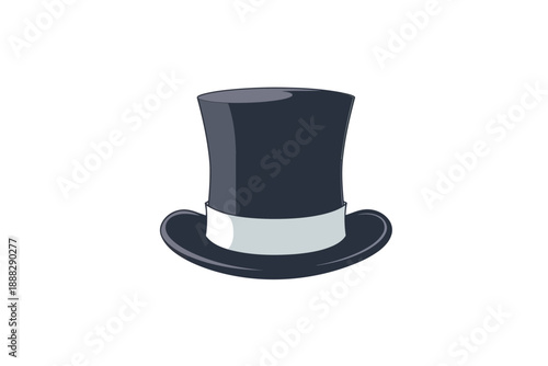 Top Hat isolated illustration