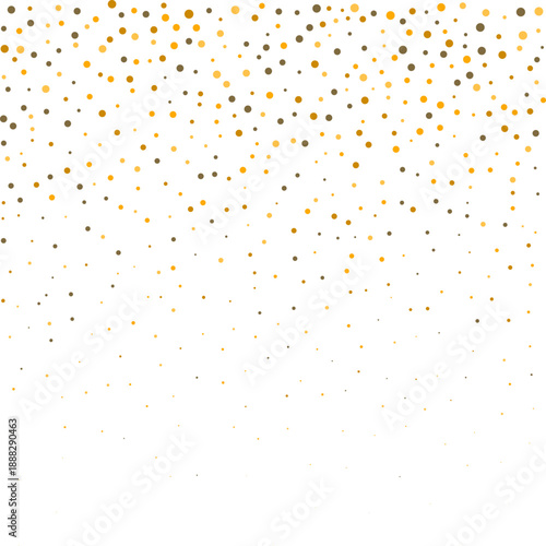 Different Sized Gold Dots Linear Halftone