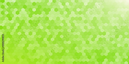 Green background with Hexagon Mosaic. Vector vertical bright wallpaper with juicy colors - Symbol of Eco and Natural.vector illustration.