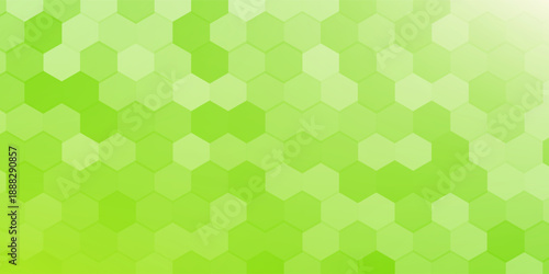 Green background with Hexagon Mosaic. Vector vertical bright wallpaper with juicy colors - Symbol of Eco and Natural.