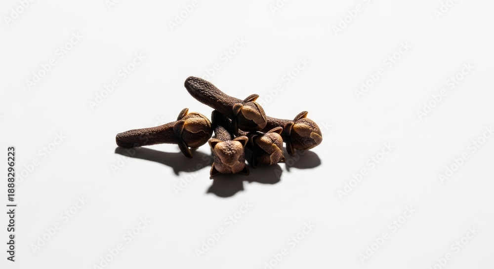 Obraz premium Dried Whole Cloves Isolated on Pure White Background
