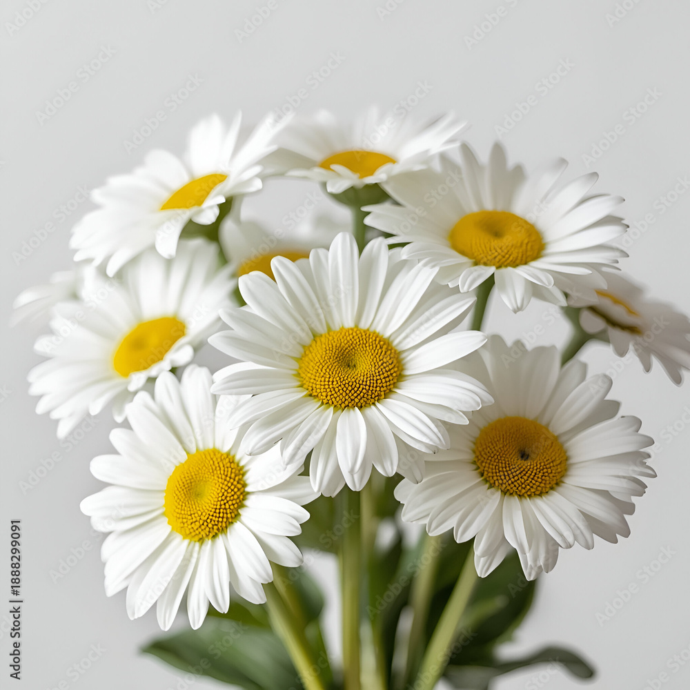 Obraz premium daisies on white background