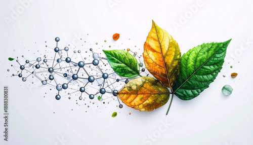 Nutritional Biochemistry Concept, Molecule to Plant Transformation, Cellular Health