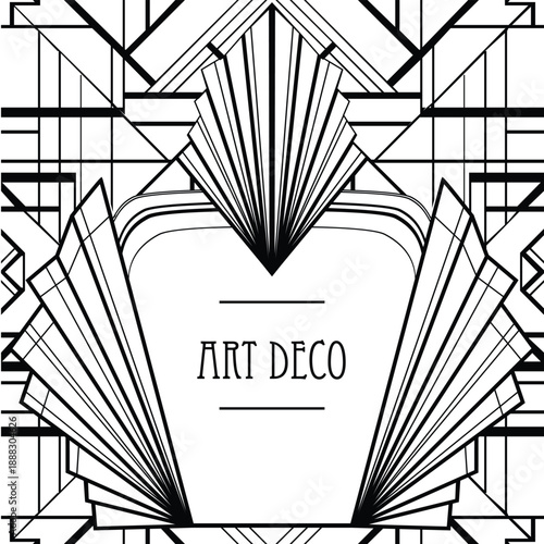 Black and white vector illustration of a seated flapper girl in 1920s style, wearing vintage lingerie. Elegant line art artwork presented in two design variations, inspired by Art Deco and retro