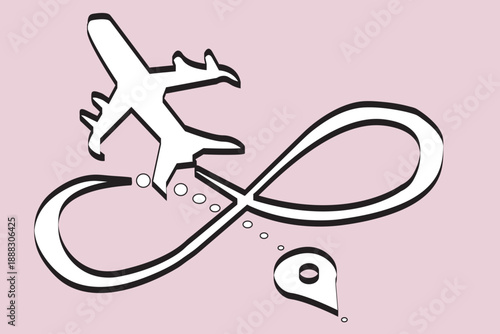 vector illustration of Airoplain