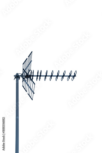 tv antenna isolated on transparent background