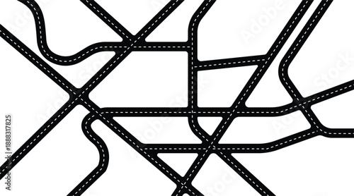 Flyover Road transport heavy city area design templet