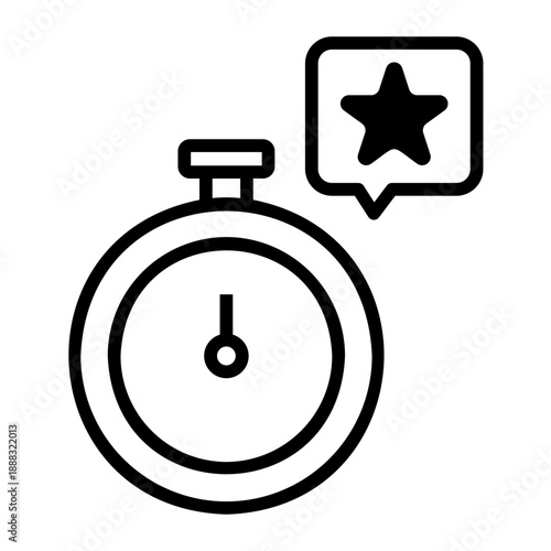 workaholic Line Icon