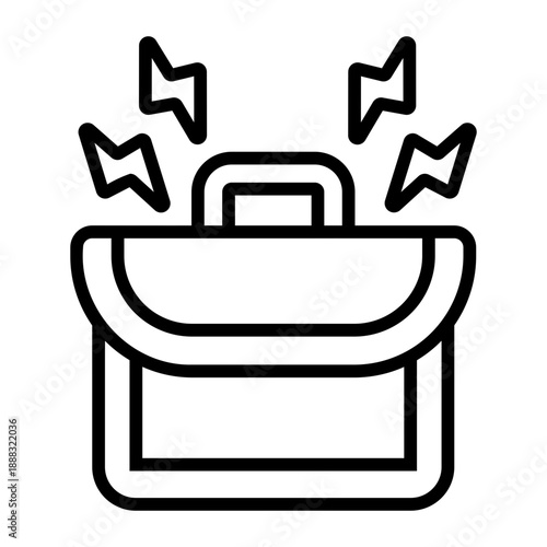 workaholic Line Icon