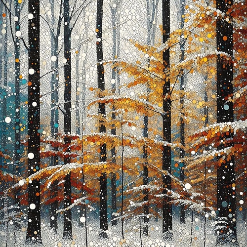 Wallpaper Mural autumn in the forest Torontodigital.ca