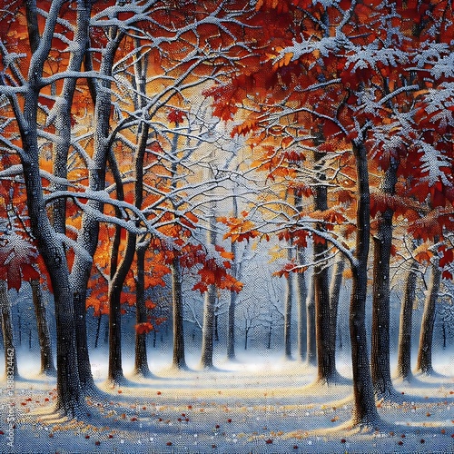 Wallpaper Mural autumn in the forest Torontodigital.ca