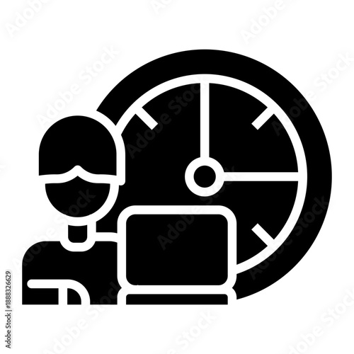 workaholic Solid icon