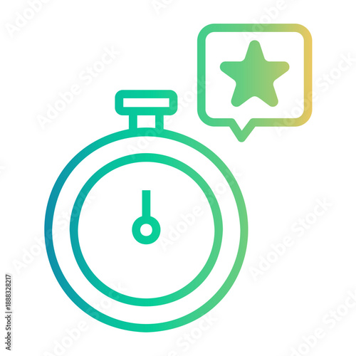 workaholic Line Gradient Icon