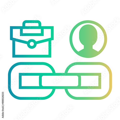 workaholic Line Gradient Icon