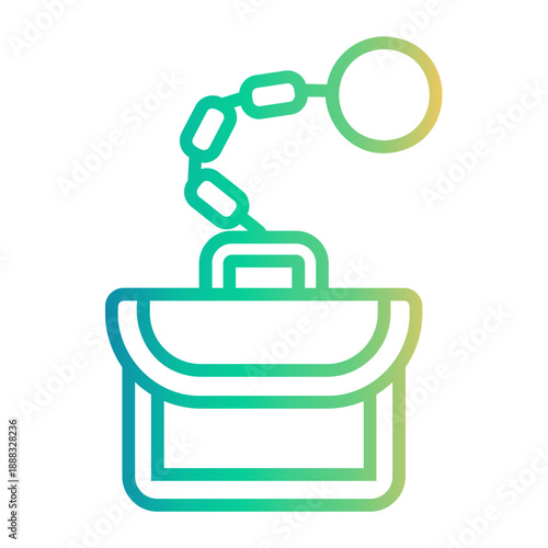 workaholic Line Gradient Icon