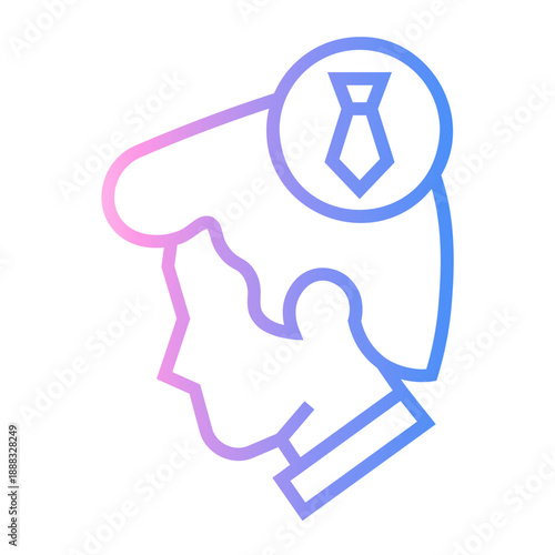 workaholic Line Gradient Icon