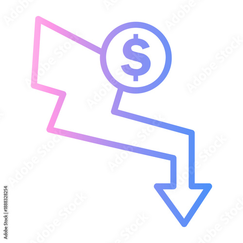 workaholic Line Gradient Icon