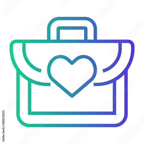 workaholic Line Gradient Icon