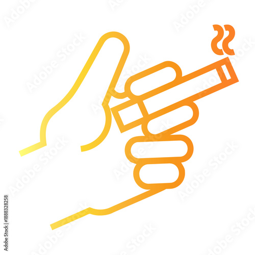 workaholic Line Gradient Icon