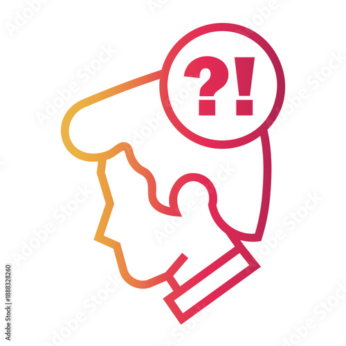 workaholic Line Gradient Icon