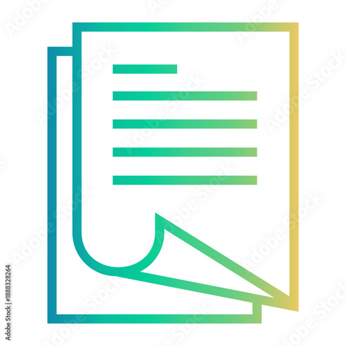 workaholic Line Gradient Icon