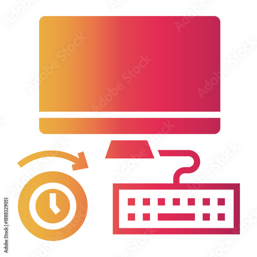 workaholic Gradient icon