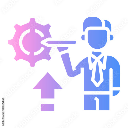 workaholic Gradient icon