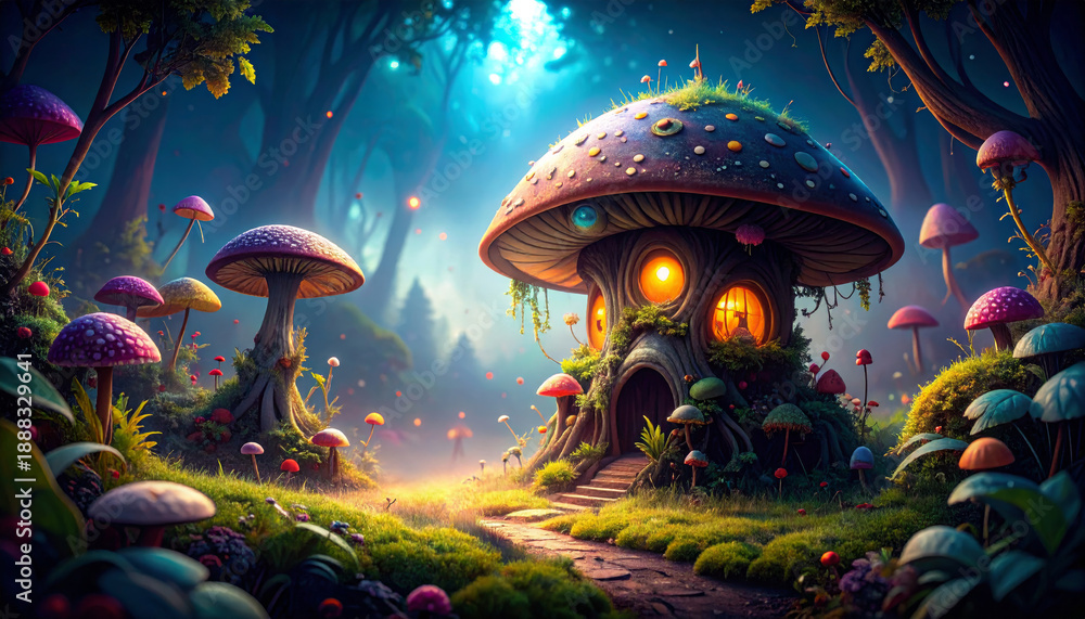 Obraz premium bizarre fantasy world