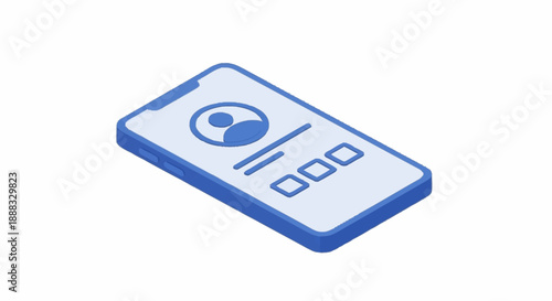 Smartphone with graphical user interface and statistics.