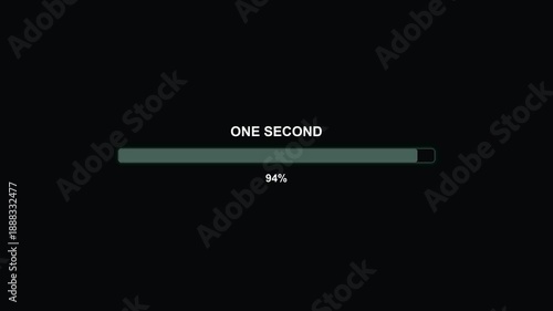 Wallpaper Mural Loading bar progress animation for video editing tools and website design showing completion in one second with full percentage display Torontodigital.ca