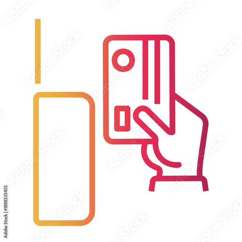 atm Line Gradient Icon