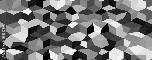 Black and white seamless geometric triangle pattern