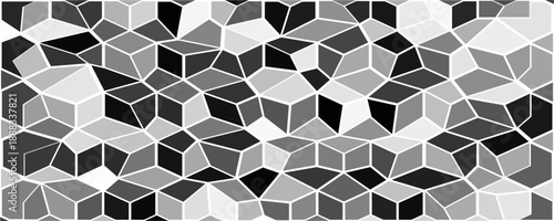 Black and white seamless geometric triangle pattern