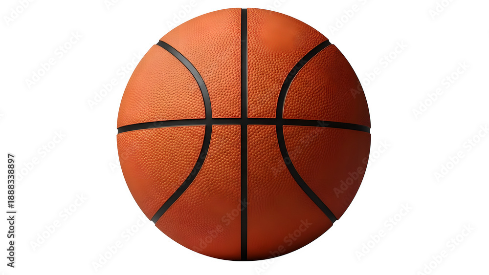 Fototapeta premium Basketball isolated on transparent background