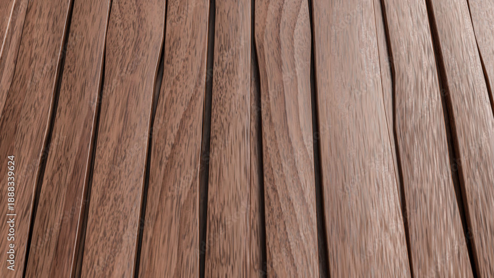 Fototapeta premium Natural Brown Wooden Plank Texture Vertical Pattern Background 3d render.