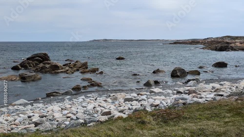 Coast of Fogo island seen from the Oliver's Cove Walking Trail (Tilting, Newfoundland, Canada)