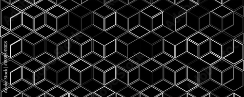 Black and white seamless geometric triangle pattern