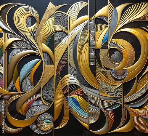 Wallpaper Mural abstract fractal background Torontodigital.ca