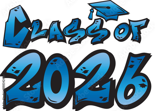 a2 Graffiti Class of 2026blue