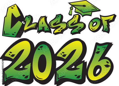 a2 Graffiti Class of 2026green