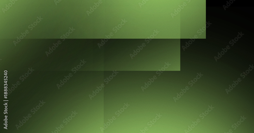Obraz premium Green abstract geometric gradient background, layered blocks soft modern texture