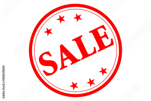 SALE - 「SALE（セール）」の文字の、よく目立つロゴマーク、セールPOP
