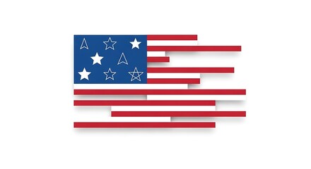 Memorial day flag