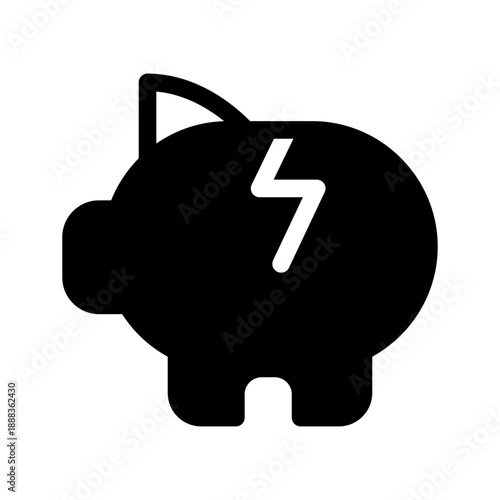 Money Crisis Icon Vector Symbol Design Illustration