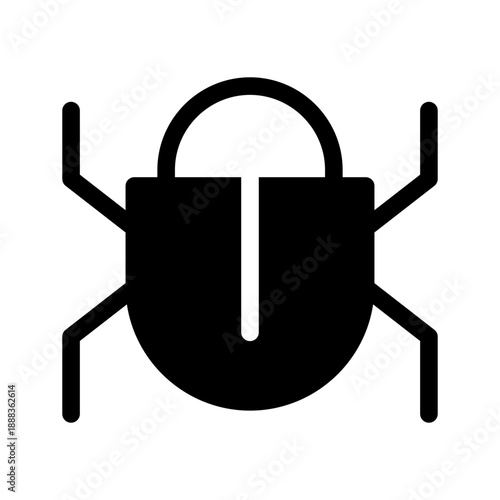 Bug Icon Vector Symbol Design Illustration